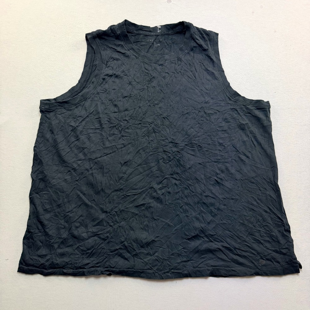 Fabletics Tank Top Mens Extra Large Black Excellent Sleeveless Activewear Gym